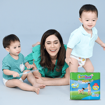 เพิ่มเติมความมั่นใจกับผ้าอ้อม “เบบี้เลิฟ ทุกรุ่น” ไม่แพ้ เพราะมี Hypo-Allergenic  ที่ชมพู่-อารยา และ ‘สายฟ้า-พายุ’วางใจ